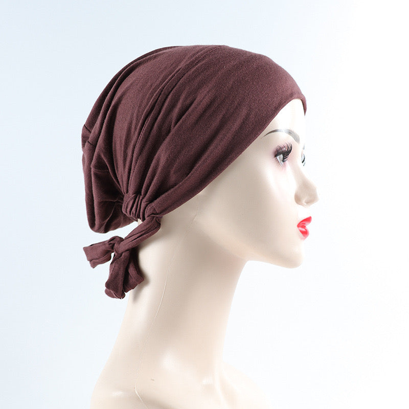 Hijab Tie Back Under Caps