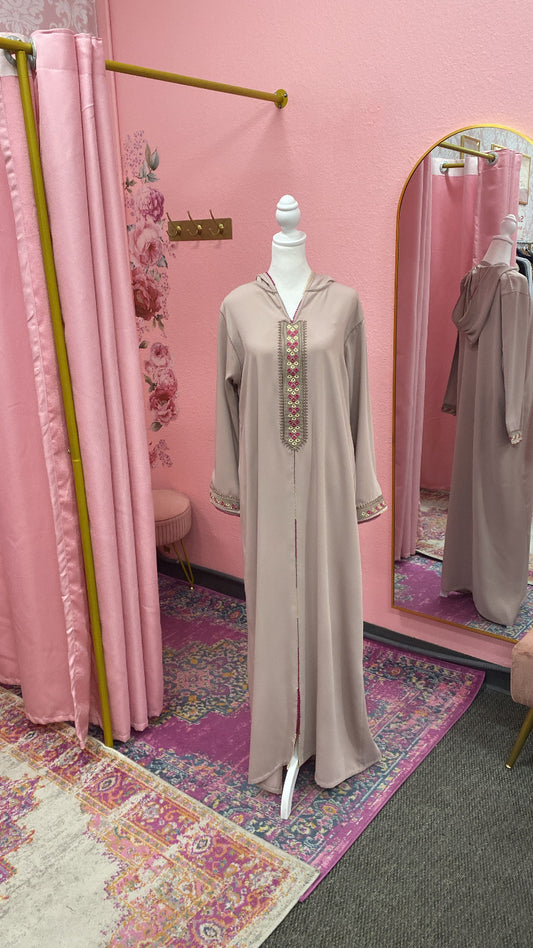 Traditional Moroccan Embroidered Djellaba