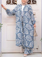 Turkish Damask Print Pant Suit