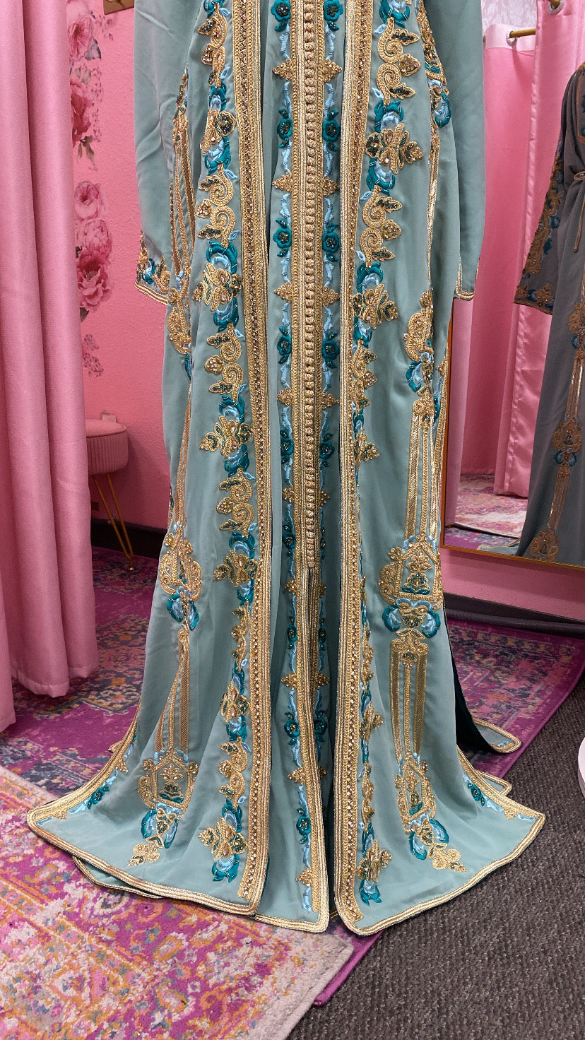 Moroccan Traditional Satin Lined Kimono Caftan