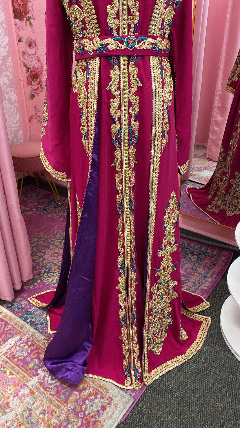 Moroccan Traditional Satin Lined Kimono Caftan