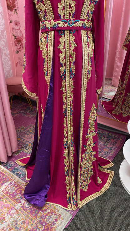 Moroccan Traditional Satin Lined Kimono Caftan