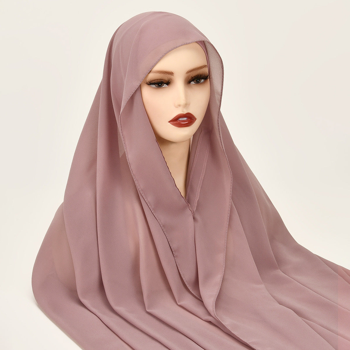 Instant Chiffon Hijab with Built-in Magnets