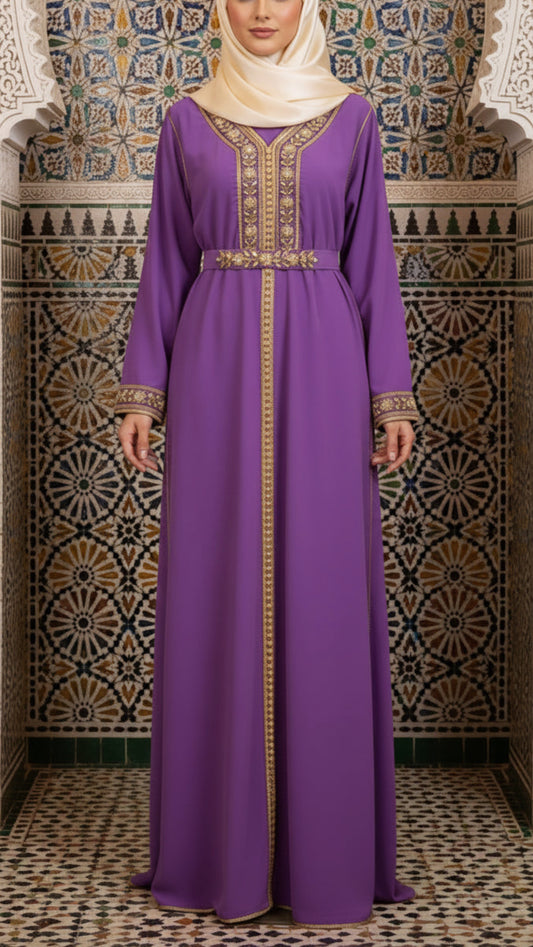 Moroccan Traditional Embellished Caftan