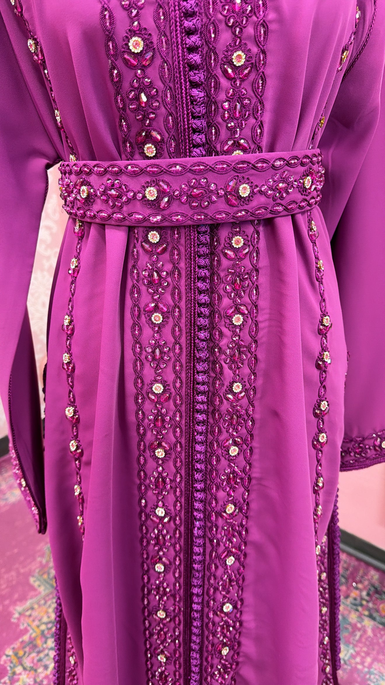 Moroccan Traditional Embellished Caftan