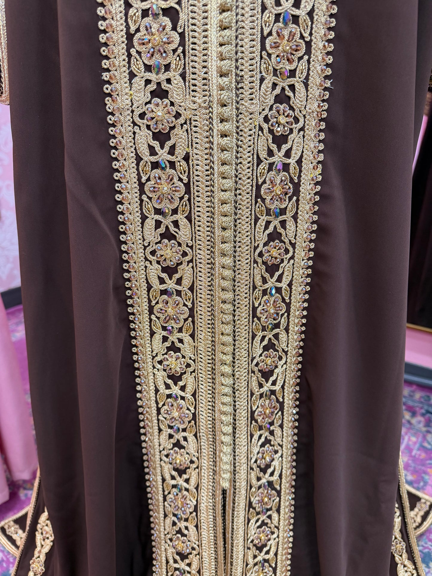 Moroccan Traditional Embellished Caftan