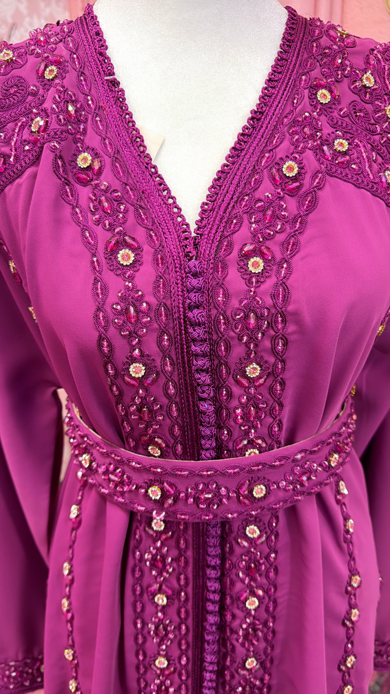 Moroccan Traditional Embellished Caftan