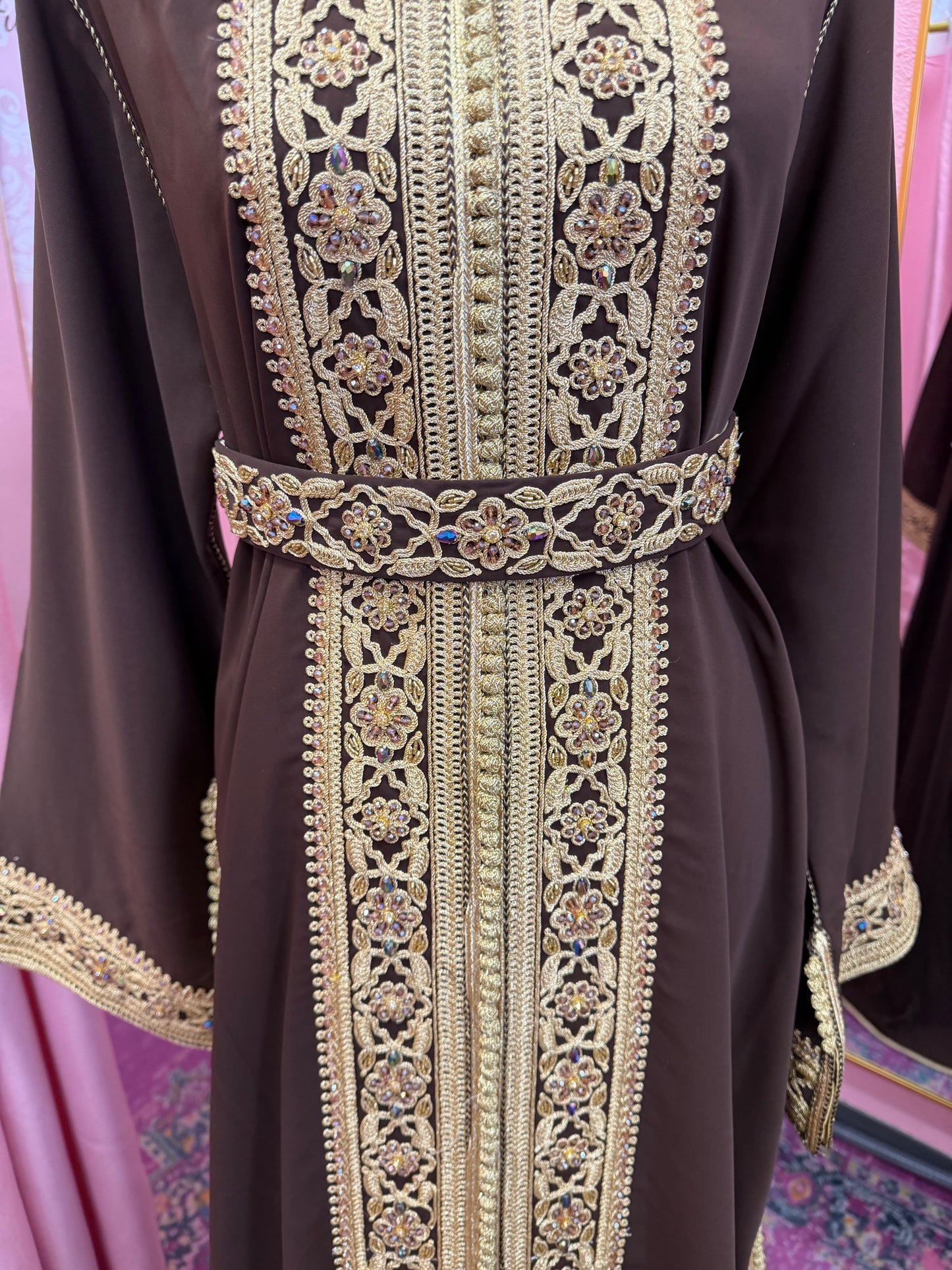 Moroccan Traditional Embellished Caftan