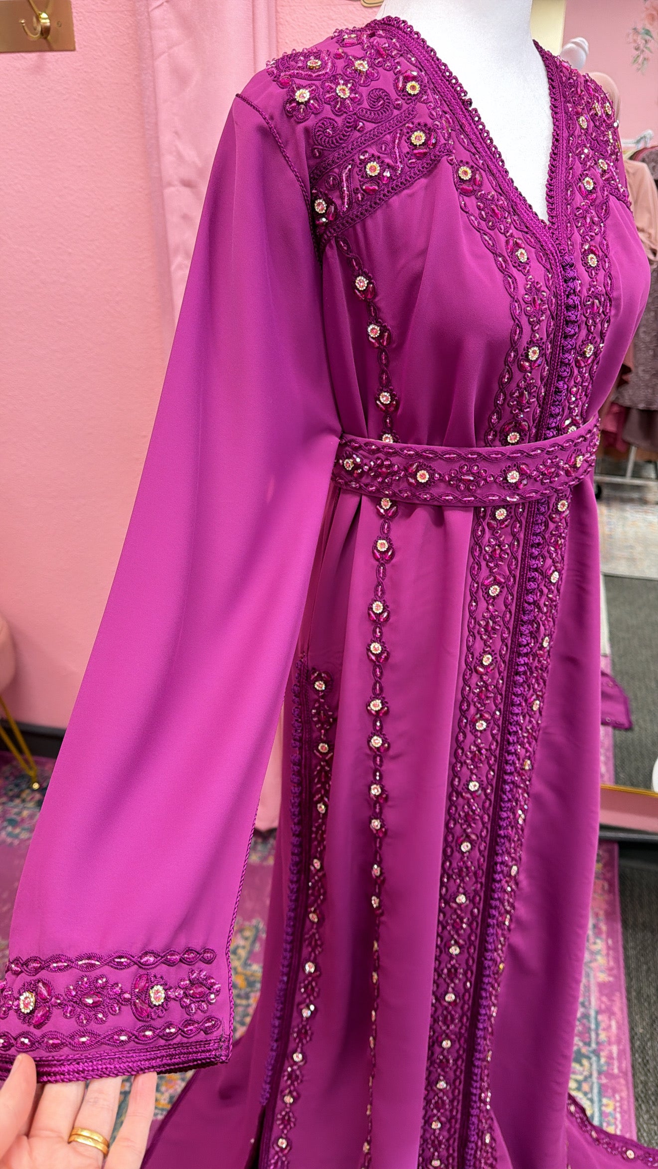 Moroccan Traditional Embellished Caftan