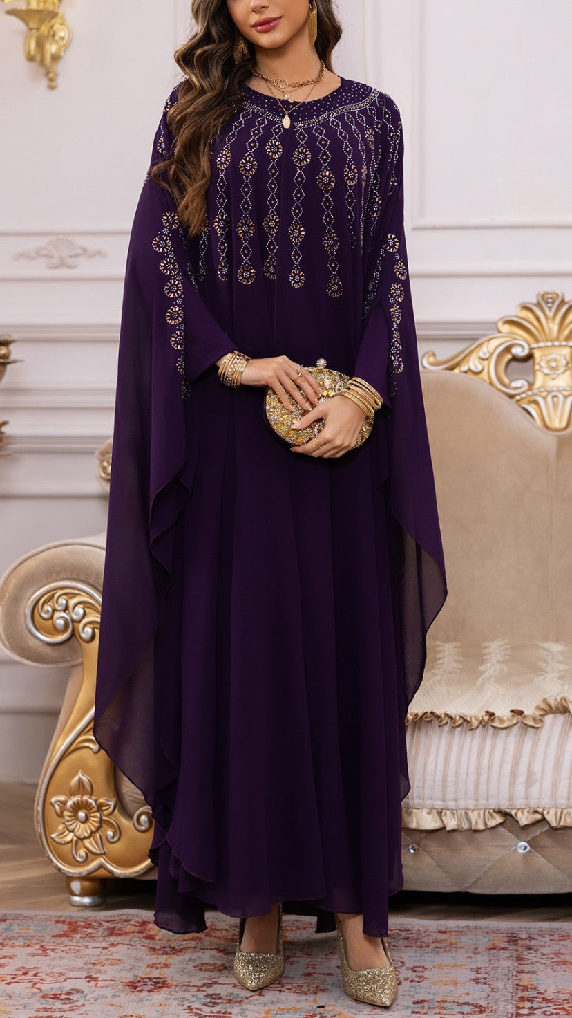 Dubai Style Embellished Caftan Dress