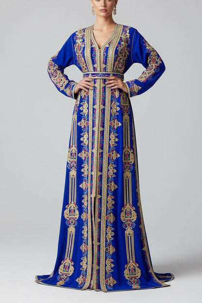 Moroccan Traditional Satin Lined Kimono Caftan