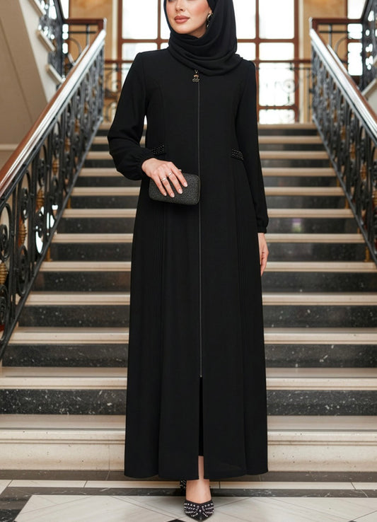 Turkish Style Zipper Abaya