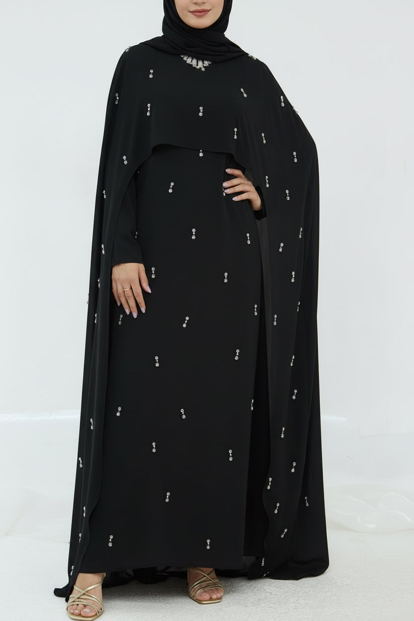 Embellished Princess Abaya Dress
