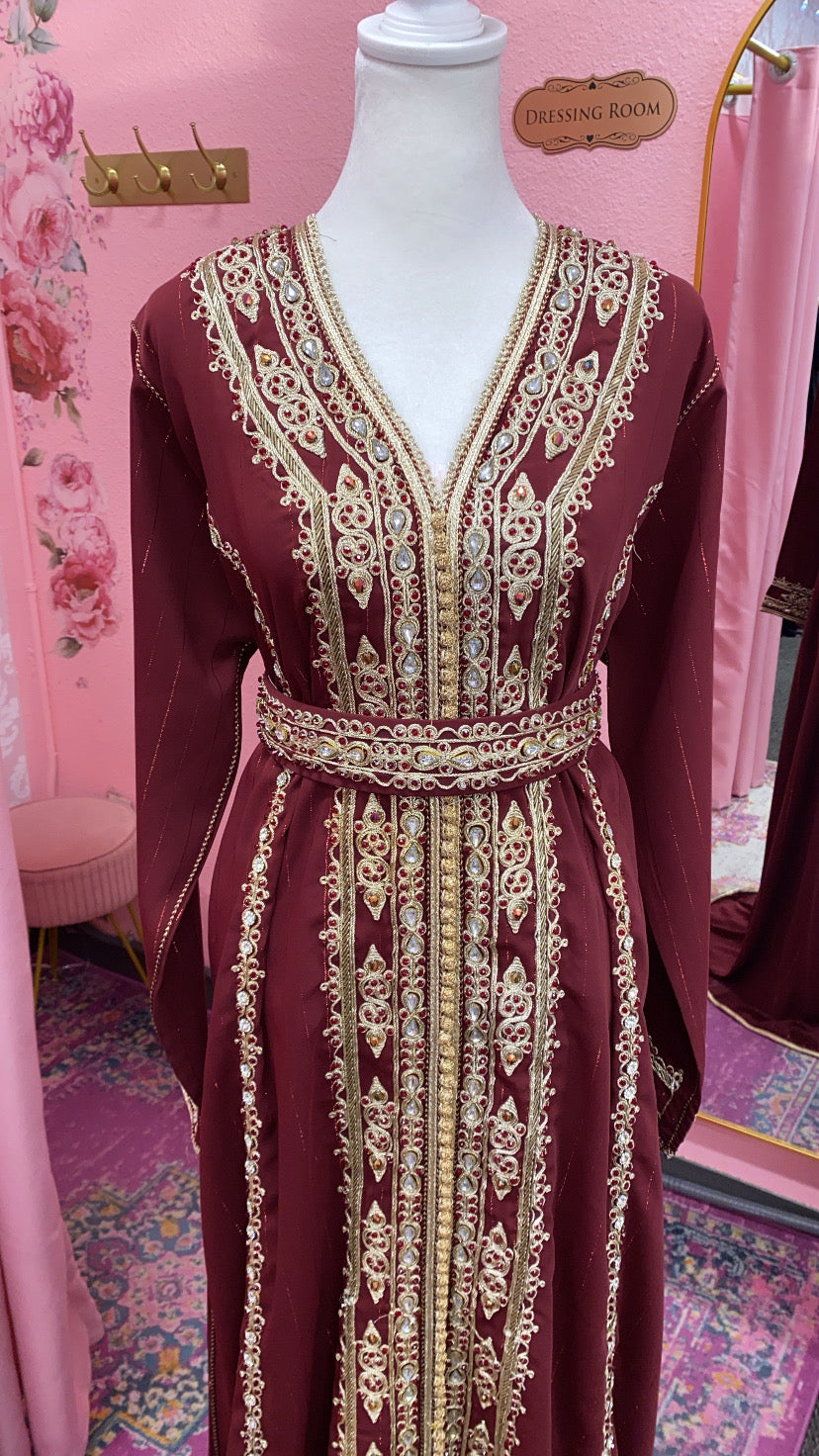 Moroccan Traditional Embellished Caftan