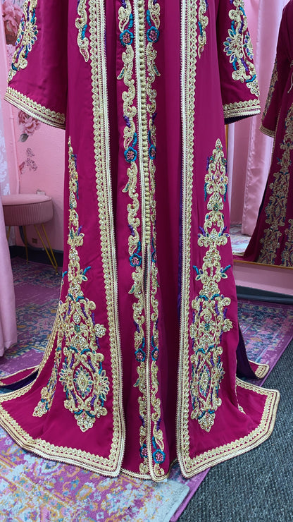 Moroccan Traditional Satin Lined Kimono Caftan