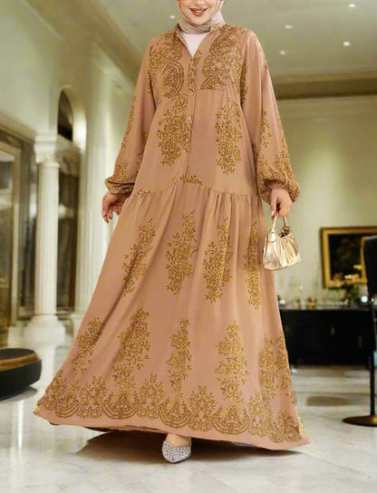 Turkish Damask Style Dress