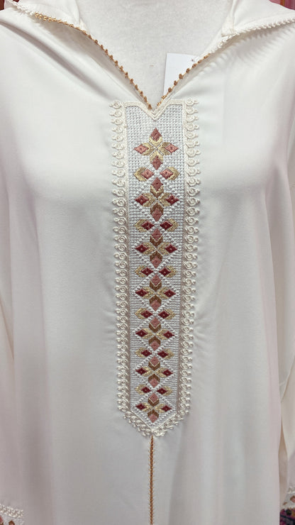 Traditional Moroccan Embroidered Djellaba