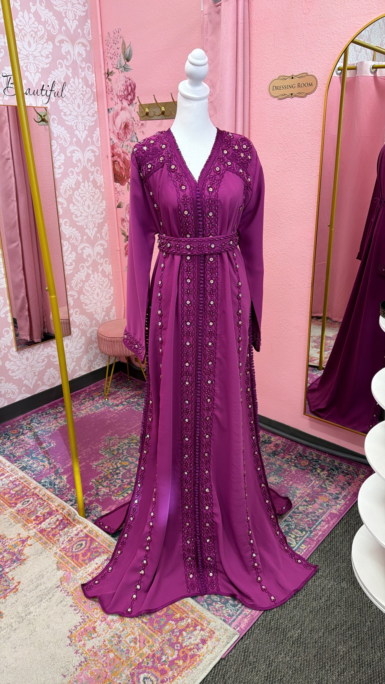 Moroccan Traditional Embellished Caftan