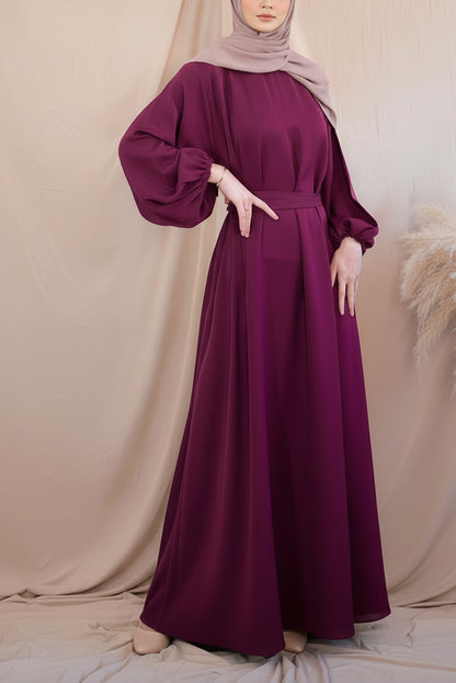 Turkish Style Velvet Abaya Dress