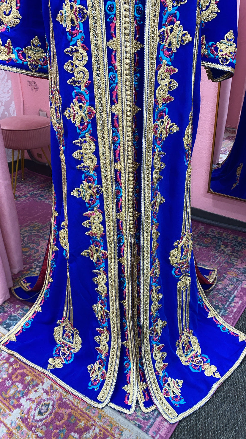 Moroccan Traditional Satin Lined Kimono Caftan