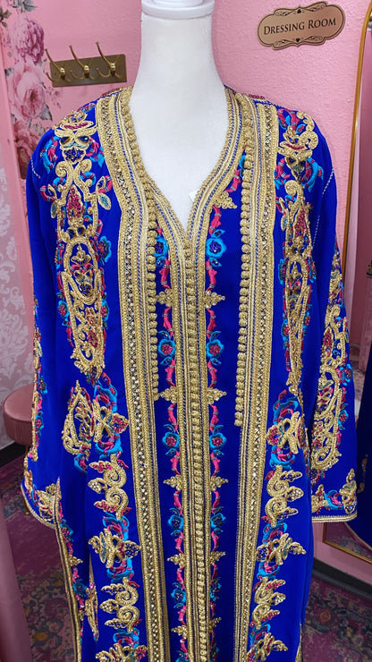Moroccan Traditional Satin Lined Kimono Caftan