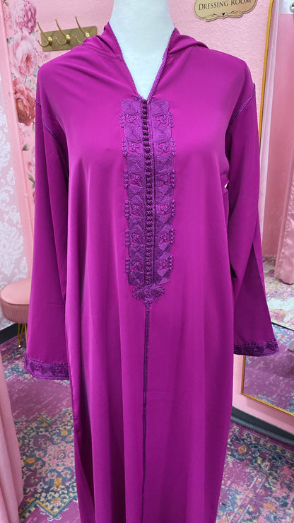 Traditional Moroccan Embroidered Djellaba