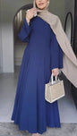 Linen Lace Up Back Dress