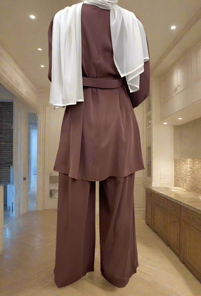 Dubai Style Belted Pant Suit(Multi Colors)