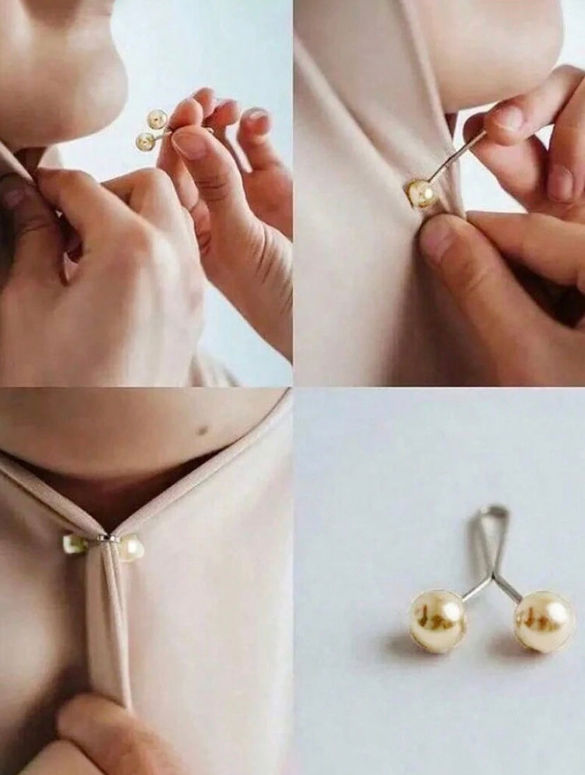 12pcs Faux Pearl Hijab Pins (Multi Color)