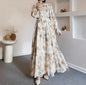Turkish Style Chiffon Button Down Floral