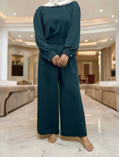 Dubai Style Belted Pant Suit(Multi Colors)