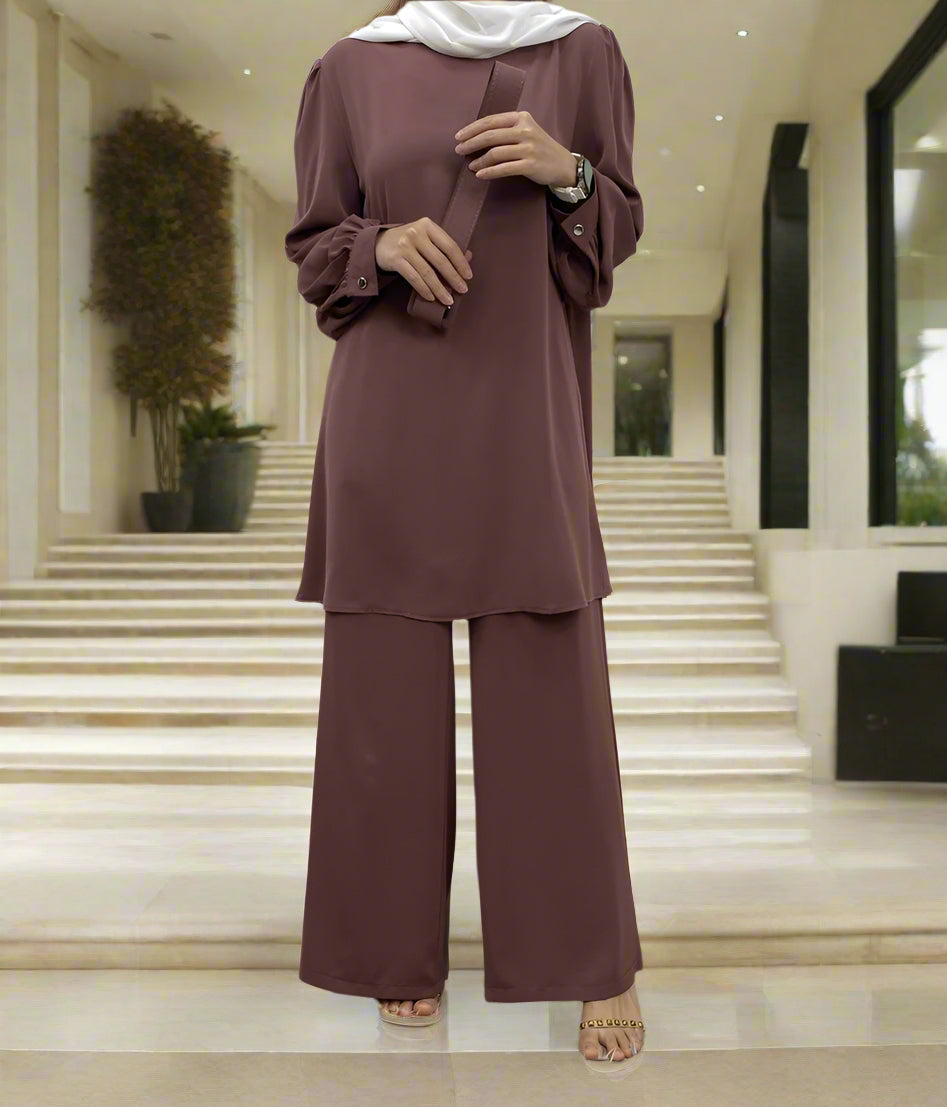 Dubai Style Belted Pant Suit(Multi Colors)