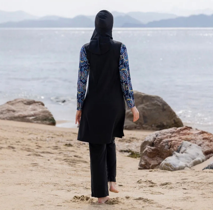 Burkini Modest Swimming Suit (2 Patterns)