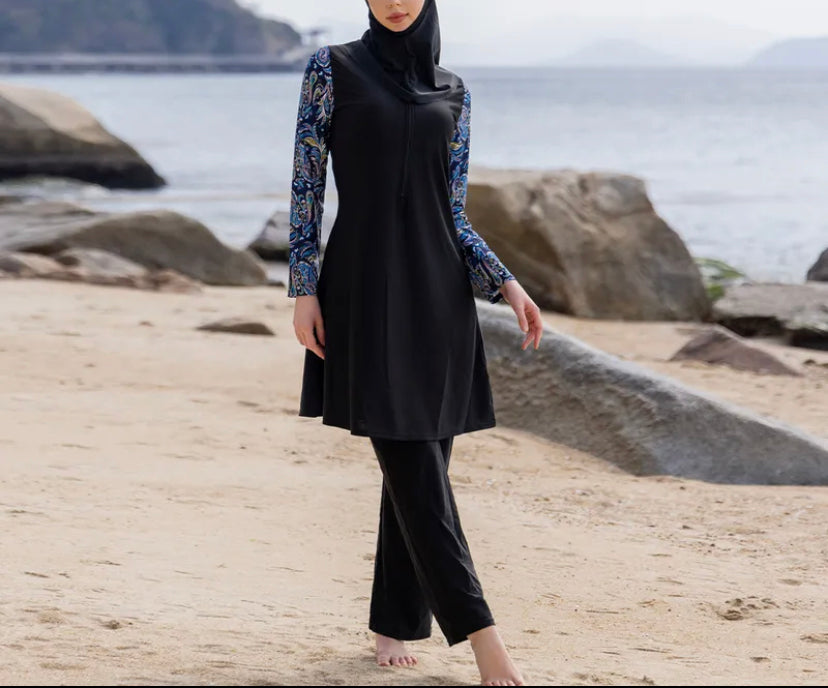Burkini Modest Swimming Suit (2 Patterns)