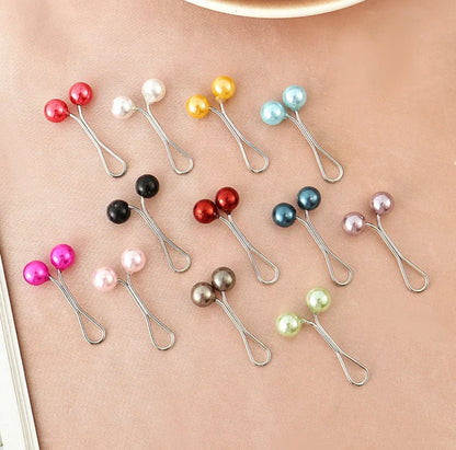 12pcs Faux Pearl Hijab Pins (Multi Color)