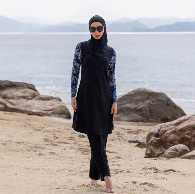 Burkini Modest Swimming Suit (2 Patterns)