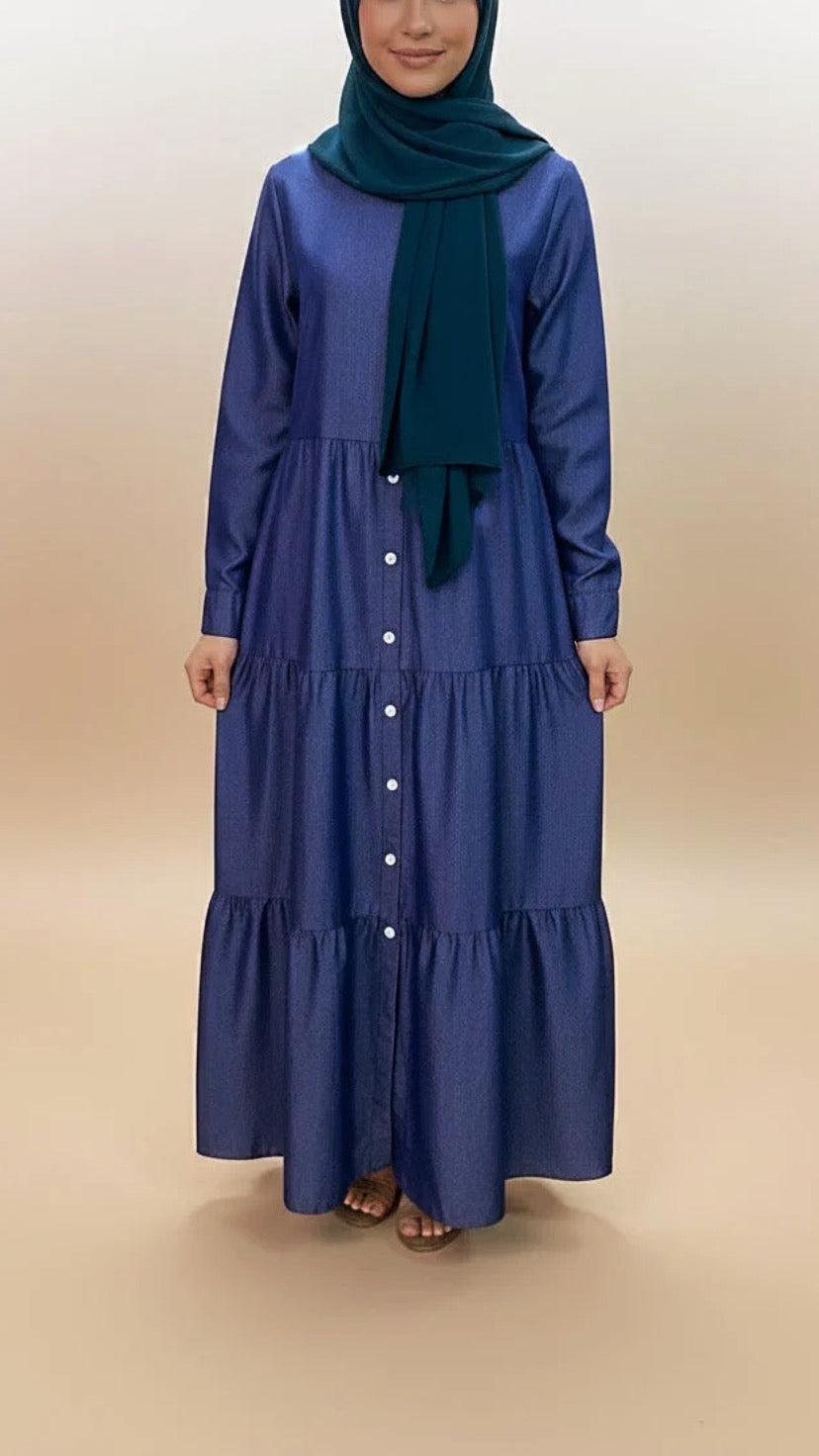 Button Down Denim Dress