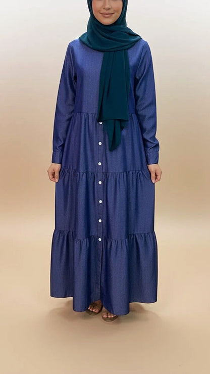 Button Down Denim Dress