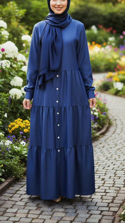 Button Down Denim Dress