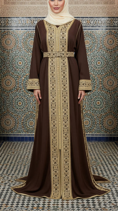 Moroccan Traditional Embellished Caftan