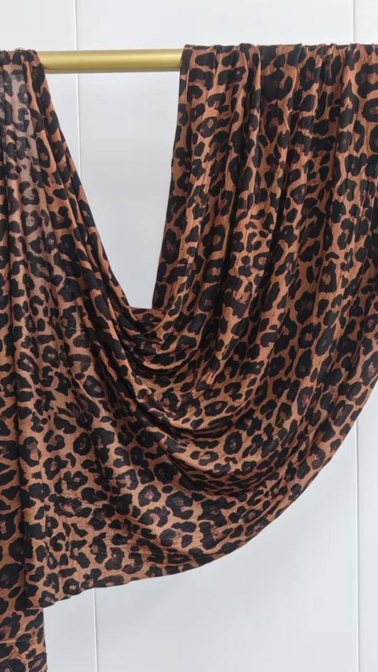 Lepoard Jersey Cotton Print Hijab