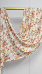 Peach Floral Jersey Cotton Print Hijab