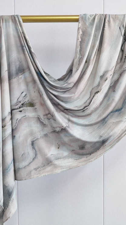 Marble Jersey Cotton Print Hijab