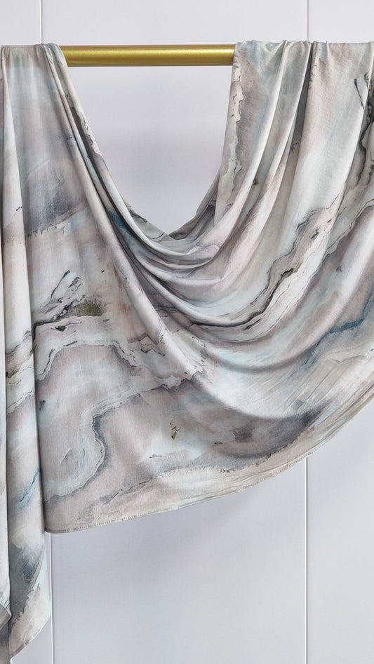 Marble Jersey Cotton Print Hijab
