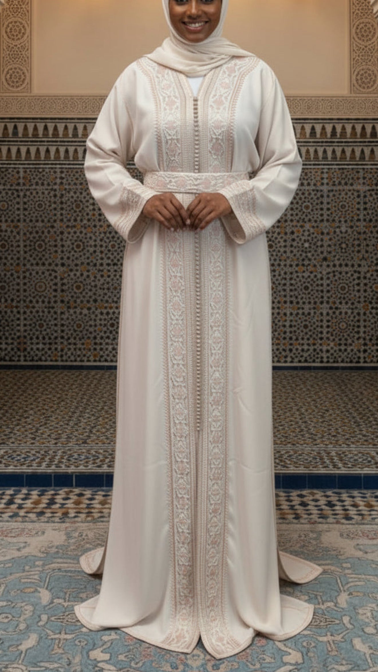 Moroccan Traditional Embellished Caftan