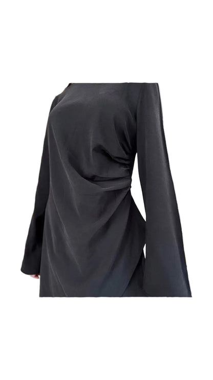 Crepe High Low Top Pant Suit