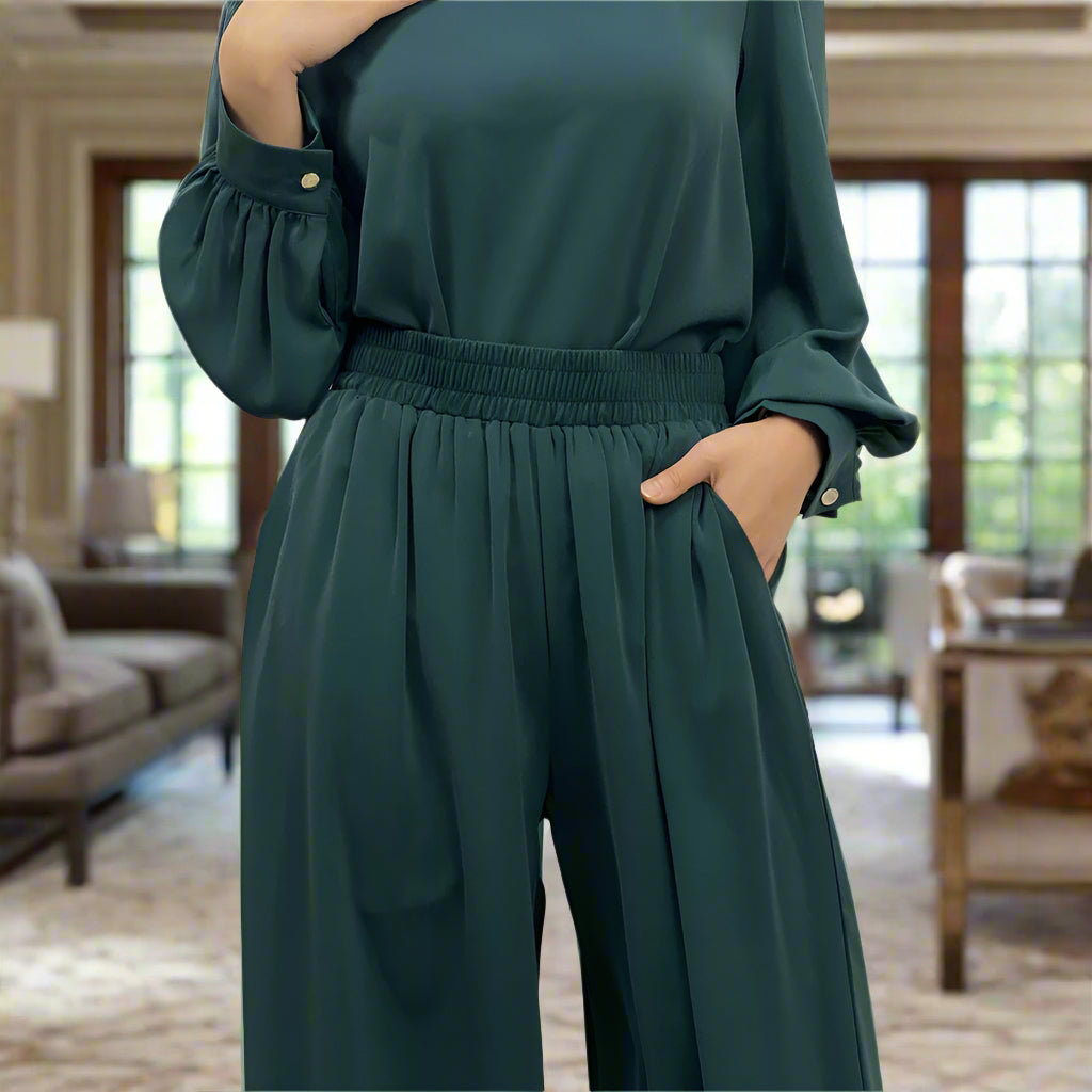 Dubai Style Belted Pant Suit(Multi Colors)