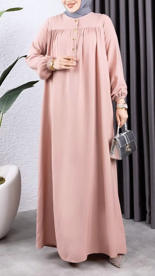 Beautiful Turkish Button Abaya Dress