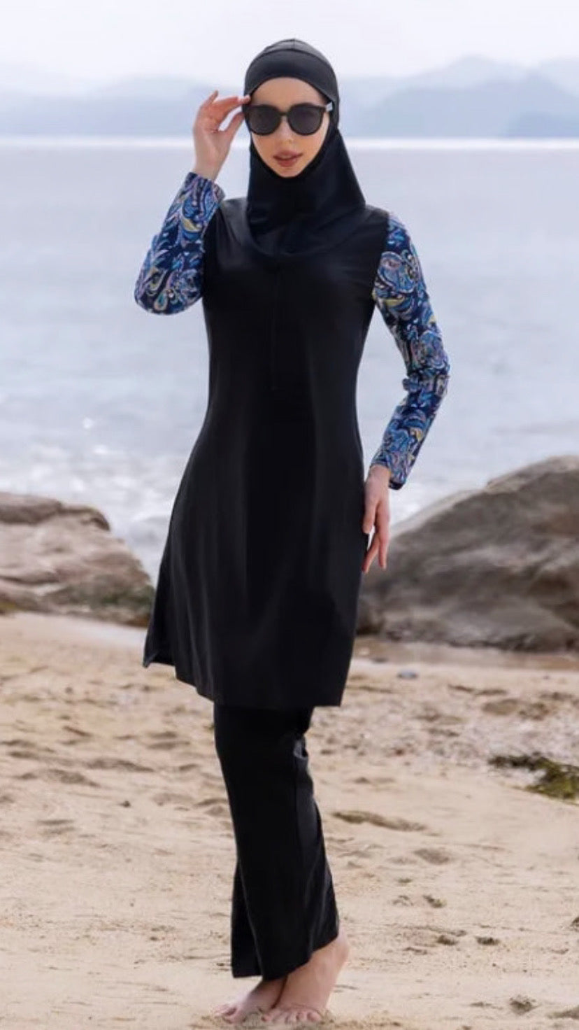 Burkini Modest Swimming Suit (2 Patterns)