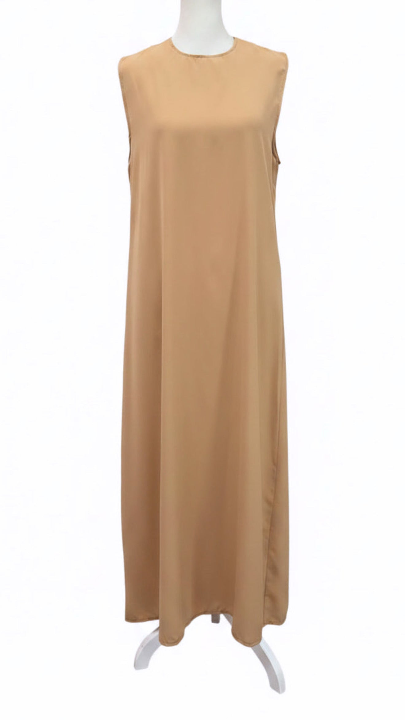 Beaded Embellished 2 Piece Camel Turkish Abaya